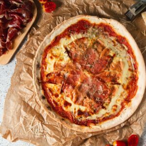 Pizza sana de jamon de Natur Pizza