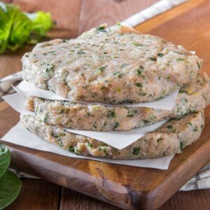 Hamburguesas de Pechuga de Pollo con Espinacas  (5uds x 100g)