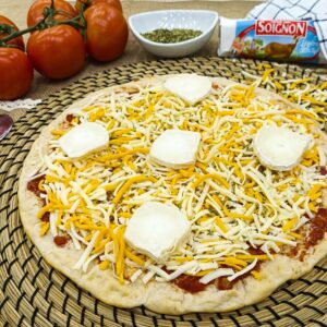 Pizza Baja en Calorias 4 Quesos