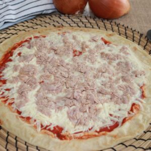 Pizza sana de atún con cebolla de Natur Pizza