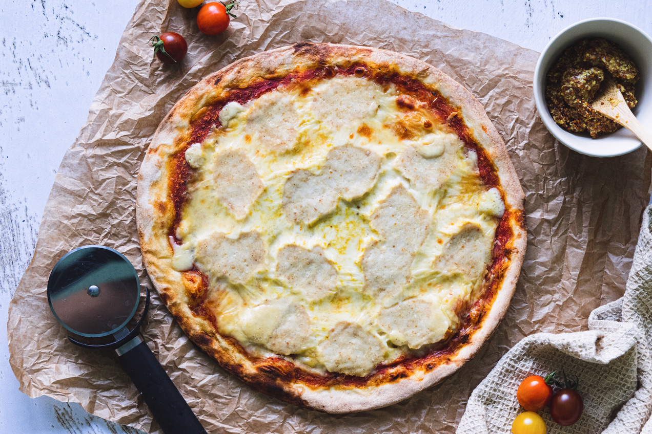 Pizza sana de Pollo Sabor Mostaza