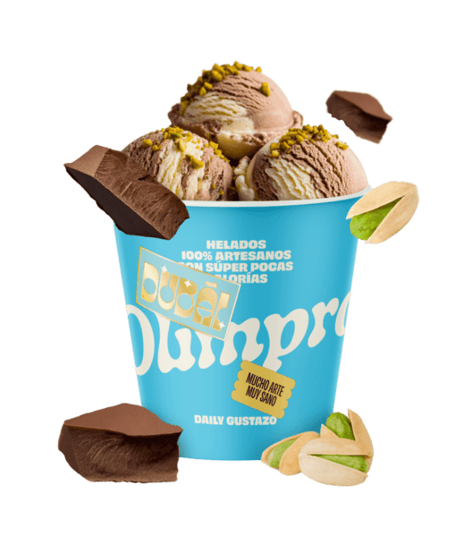 Helado Proteico Artesano Sabor Dubai