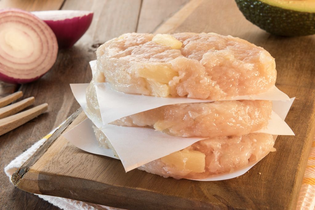 Hamburguesas de pechuga de pollo con piña (5uds x 100g) - Imagen 4