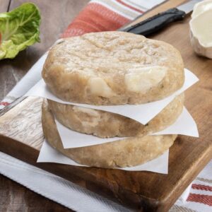 Hamburguesas de pechuga pollo con rulo de cabra y cebolla caramelizada (4uds x 100g)