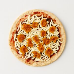 Pizza Baja en Calorías Con Pechuga de Pollo y Salsa Barbacoa