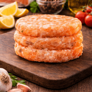 Hamburguesas de salmón fresco (4uds x 100g)